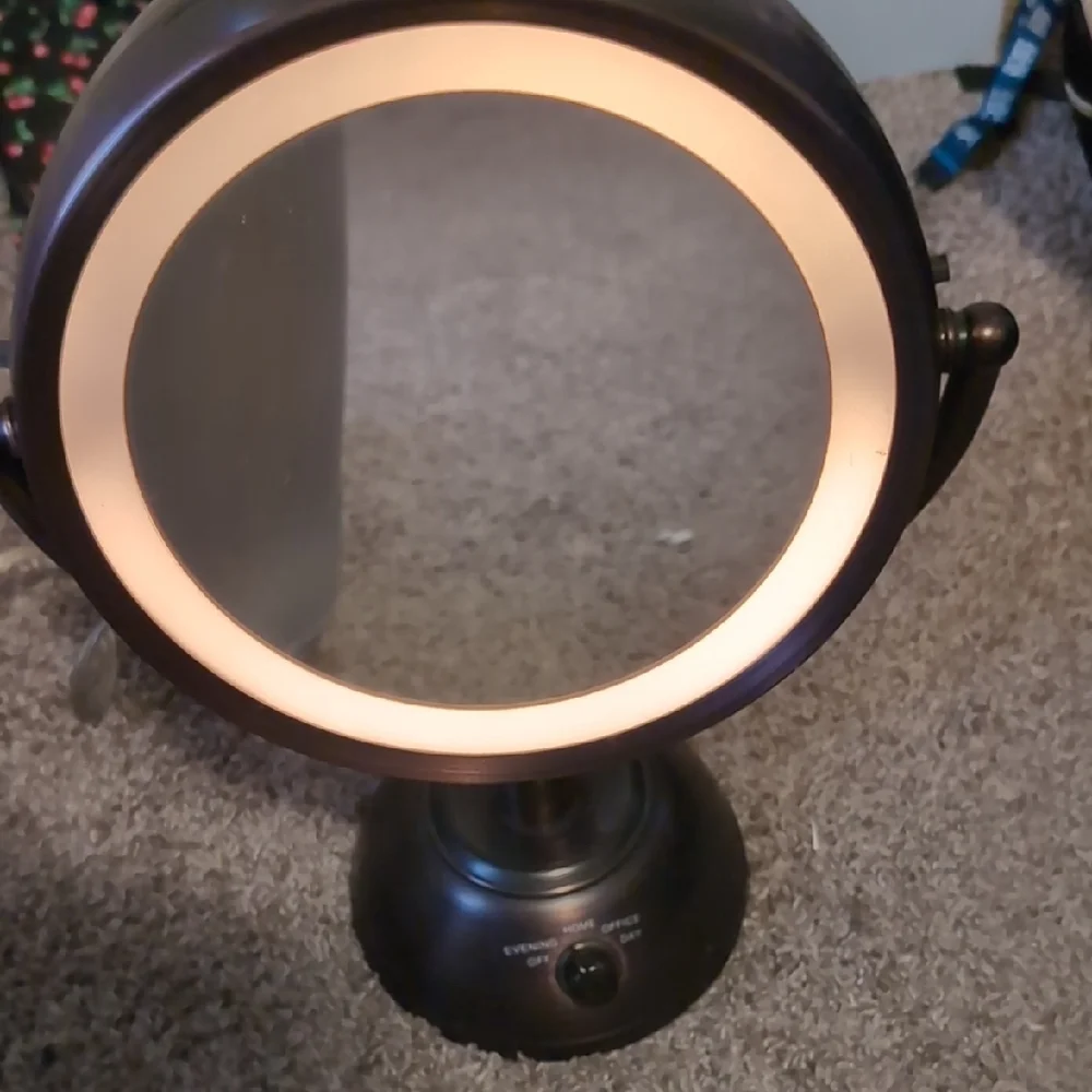 Elegant Bronze Vanity Mirror with LED Illumination